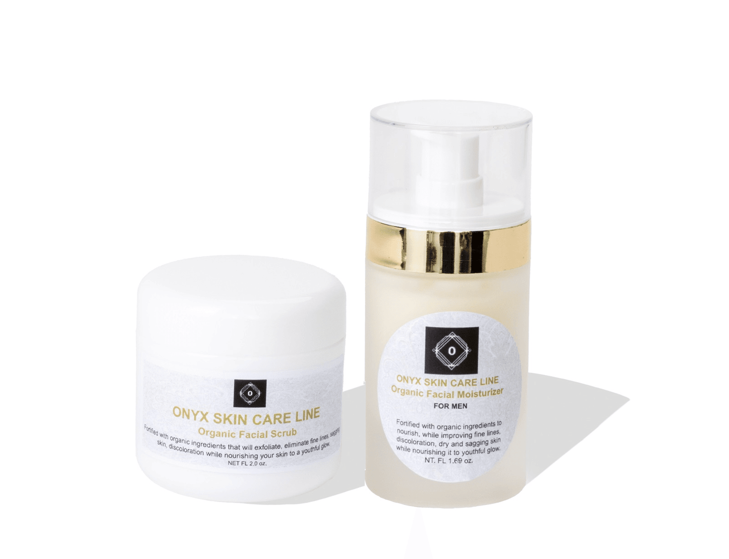 Two-Step Facial System - Scrub and Moisturizer - For MEN-0
